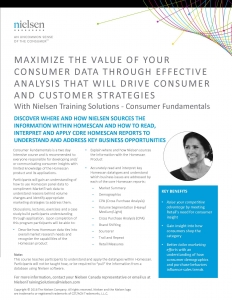 Consumer Fundamentals Info Sheet