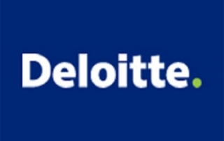 Deloitte logo in a blue square