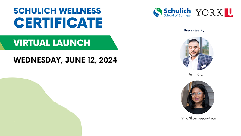 Schulich Wellness Certificate Program Launch Webinar!